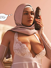 It feels just like the real thing, this is so big - 10AM Episode 2 by Losekontrol (Hijab 3DX)