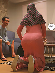 It feels just like the real thing, this is so big - 10AM Episode 2 by Losekontrol (Hijab 3DX)