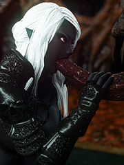 Amazing ebony gal with beautiful eyes and hot curves - T'riss by Vaesark